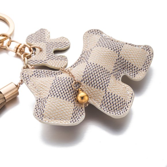 Beautiful Dog Key Chain Cream or Black DOG - Picture 5 of 7